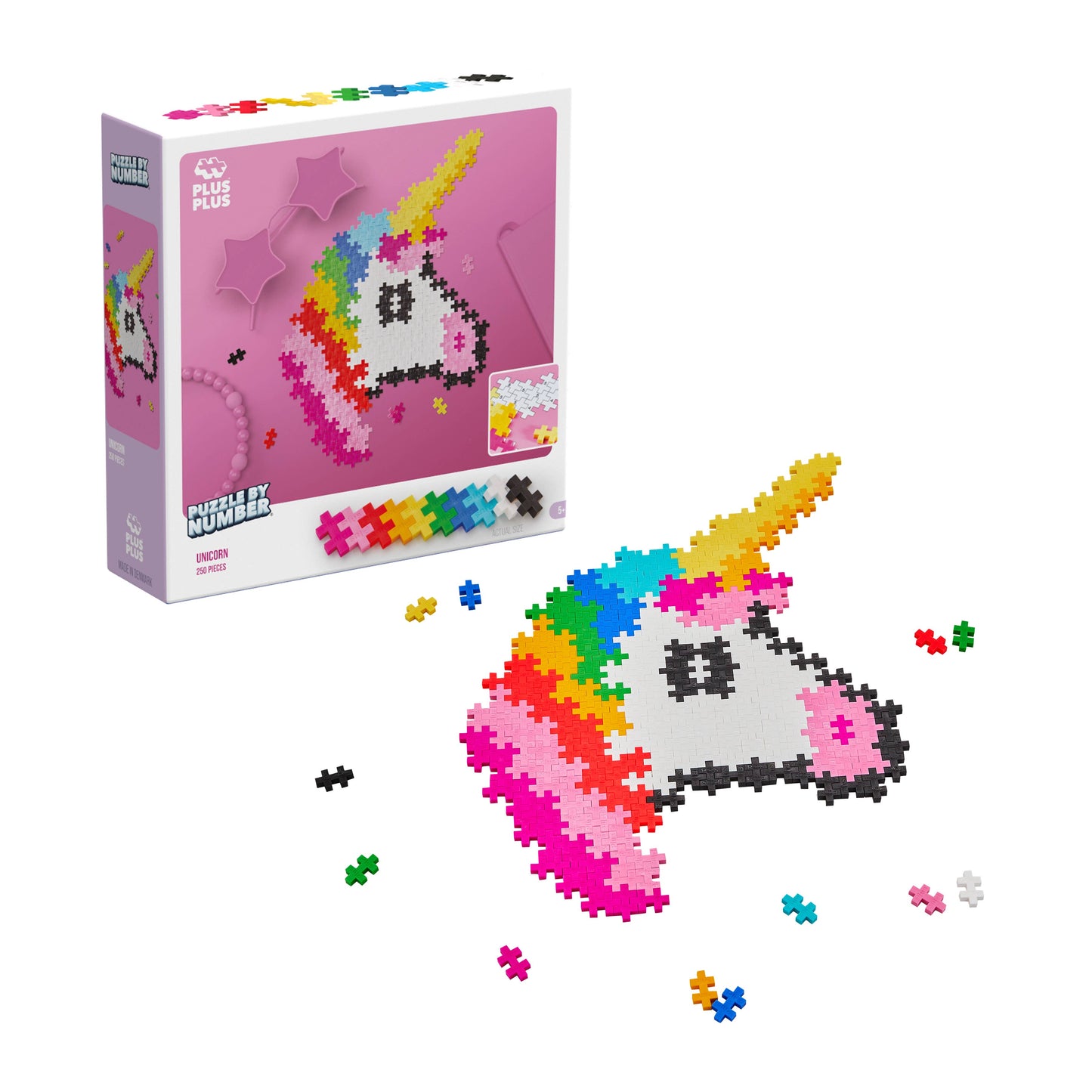 Jeu De Construction Puzzle by Numbers Licorne