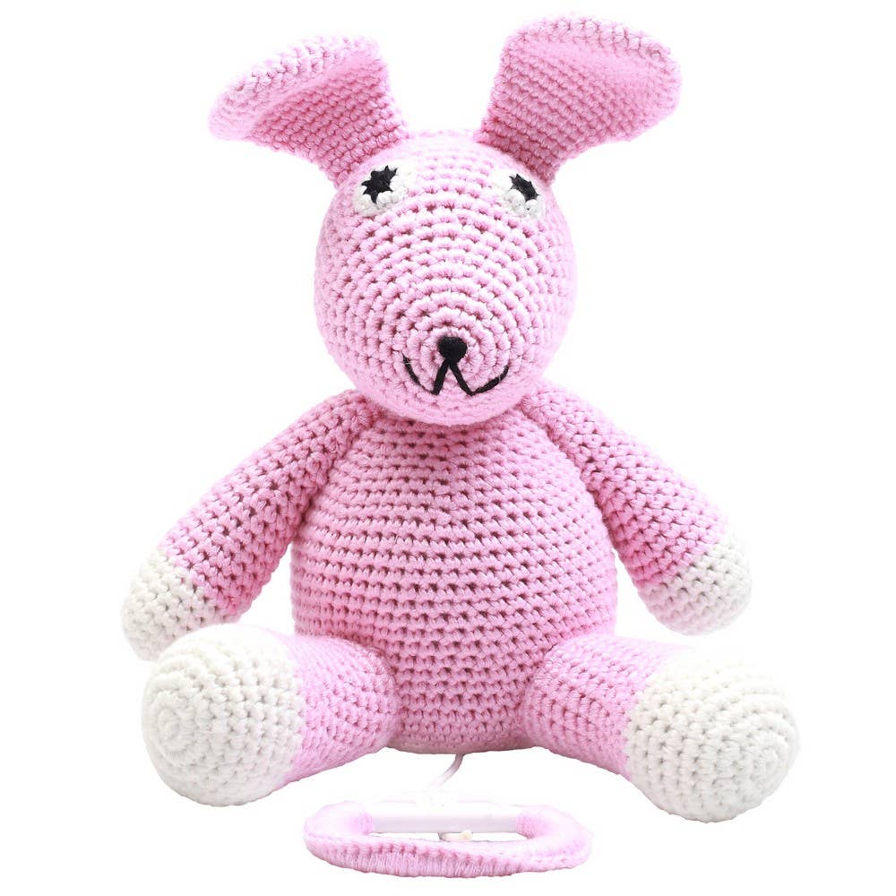 Music box - Light pink rabbit