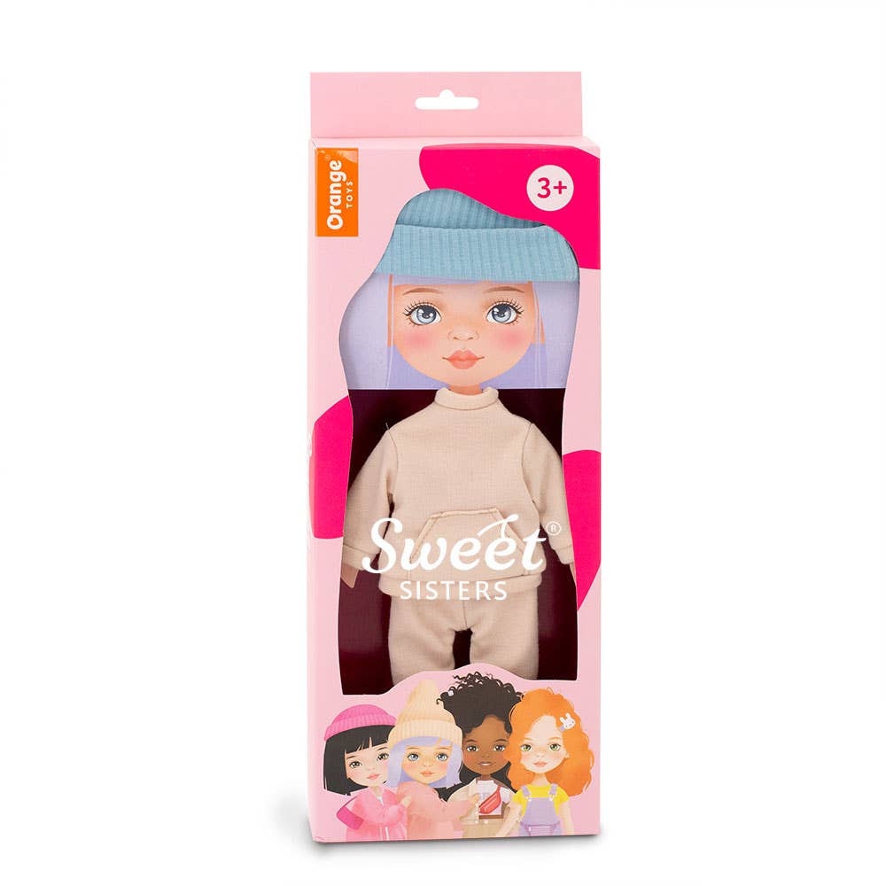 Clothing set: beige tracksuit - 28 cm