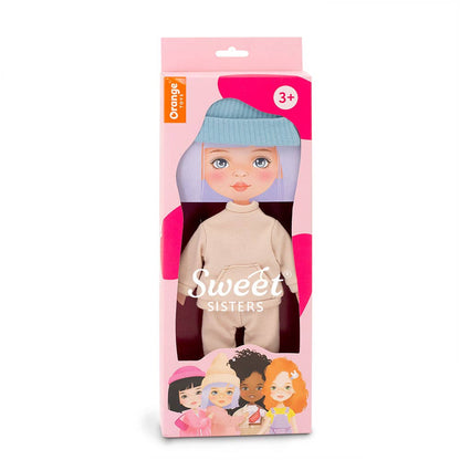 Clothing set: beige tracksuit - 28 cm