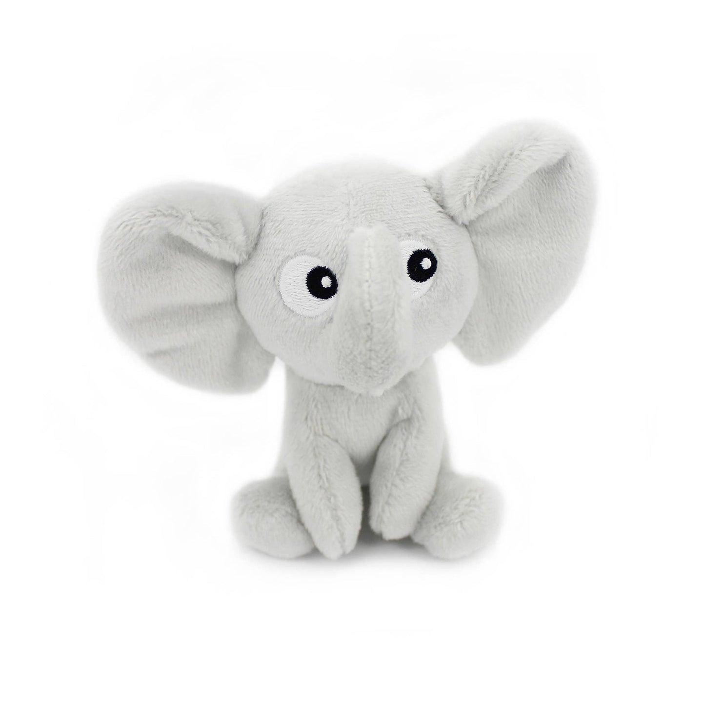 Plüschtier Elefant Dimoitou Mama und Baby hellgrau – Les Ptipotos