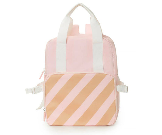 sac a dos isotherme enfant stripes pink