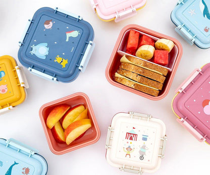 Große Lunchbox mit Tierfreunden