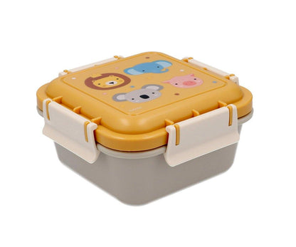 Große Lunchbox mit Tierfreunden