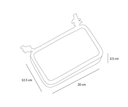 Geometric Nature Double Pencil Case