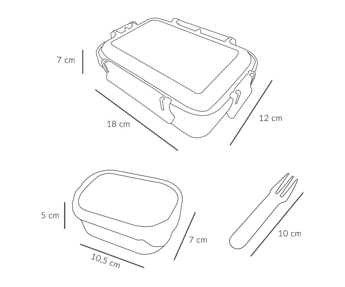 Geometric Nature Bento Lunch Box
