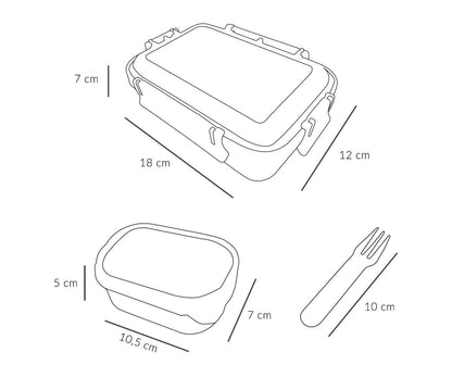 Geometric Nature Bento Lunch Box