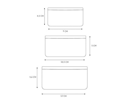 3 Geometric Nature Lunch Boxes