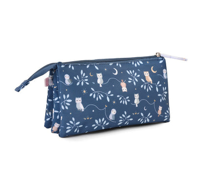 Trousse à Crayons 3 Compartiments Forêt Magique