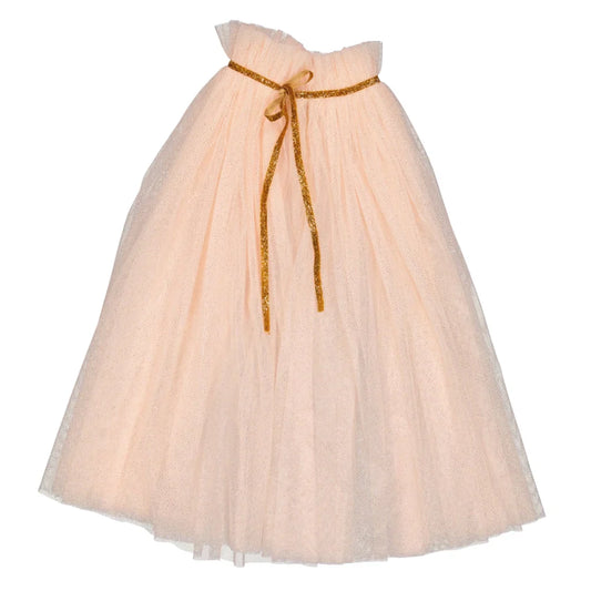 Princess Cape - Soft Pink Golden Polka Dots