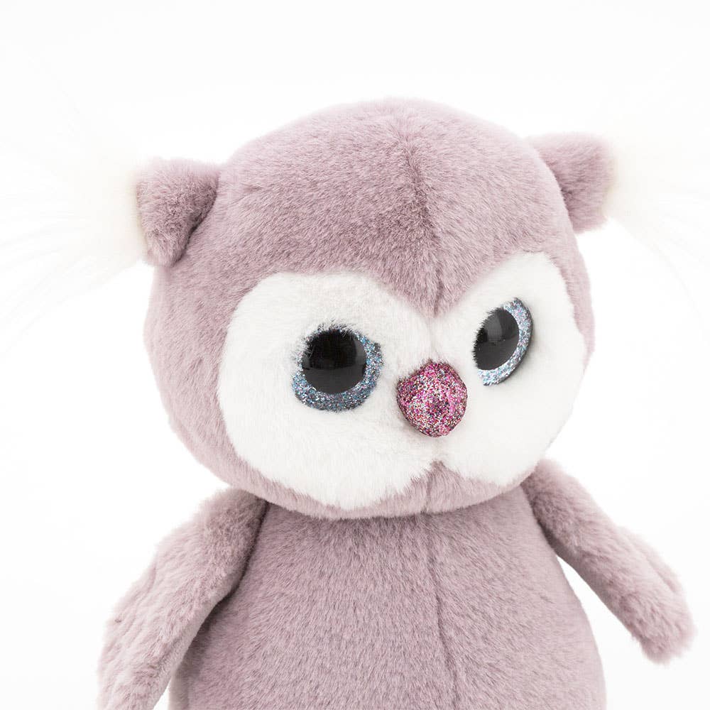 Fluffy the Little Purple Owl Plush Toy - 22 cm - 0+
