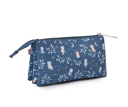 Trousse à Crayons 3 Compartiments Forêt Magique