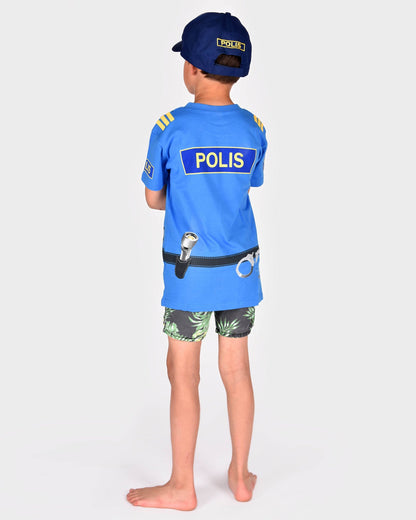 T-shirt Police en coton biologique 110-116 cl 4-6 ans