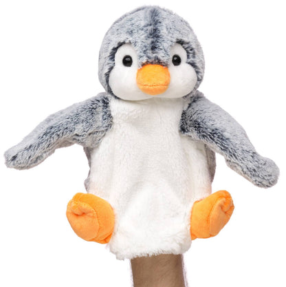 Handpuppe Pinguin (blau meliert)