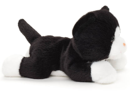 Chat (noir et blanc), allongé - 20 cm (longueur) Uni Toys