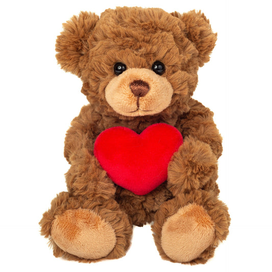 Brown teddy bear with heart
