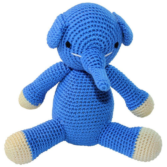 XL Crochet Plush - Blue Elephant