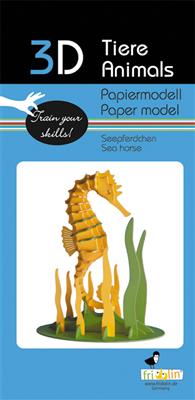 3D Papiermodell - Seepferdchen