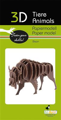 3D Papiermodell - Bison