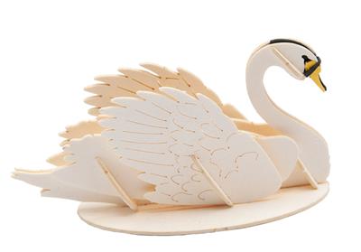 3D Paper Model: CYGNE 8x3,5x4,5cm, en sachet 10,5x21x0,5cm