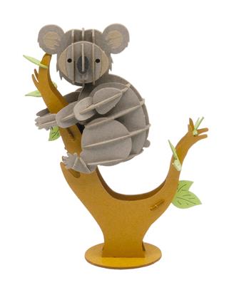 3D Paper Model: KOALA 9x10,5x3cm, en sachet 10,5x21x0,5cm, 6+