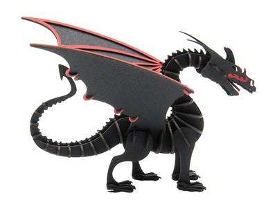 3D Paper Model: DRAGON 11x8x10cm, en sachet 10,5x21x0,5cm