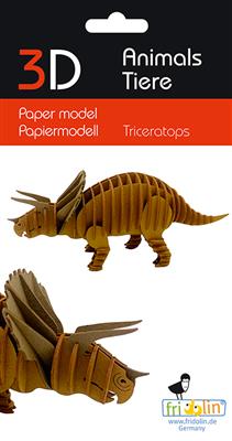 3D Paper Model - Triceratops
