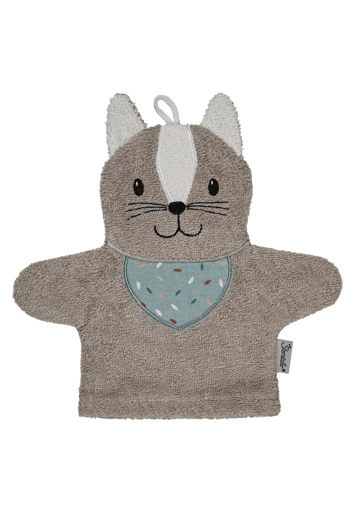 Gant de toilette Chat Lilly - 24,5 x 24 cm