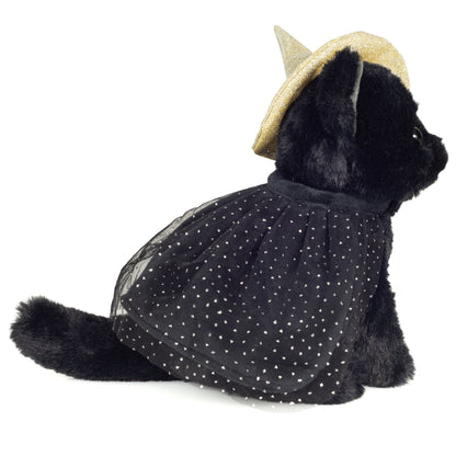 Chat noir d’Halloween Teddy Hermann 20 cm – vue complémentaire – SKU 946137