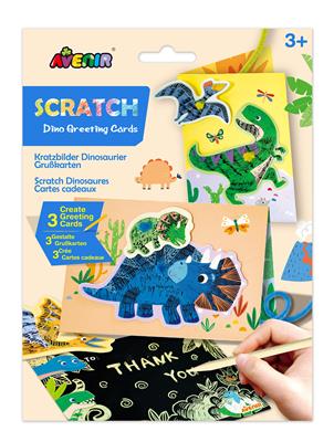 Avenir Scratch: CARTES CADEAUX Dinosaures, 3+