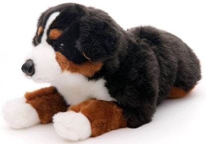 Plüschtier eines Berner Sennenhundes, liegend