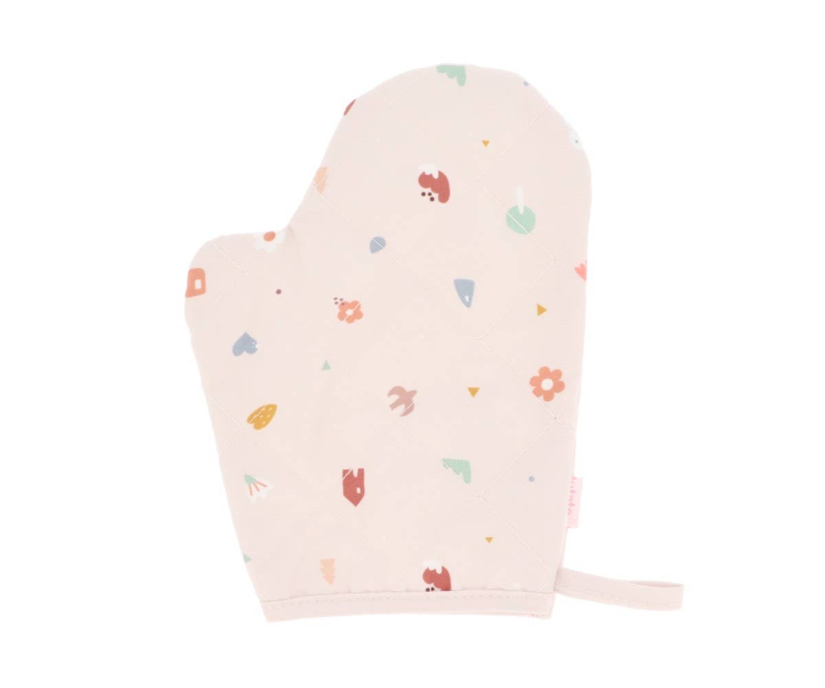 Geometric Nature Apron and Pot Holder Set