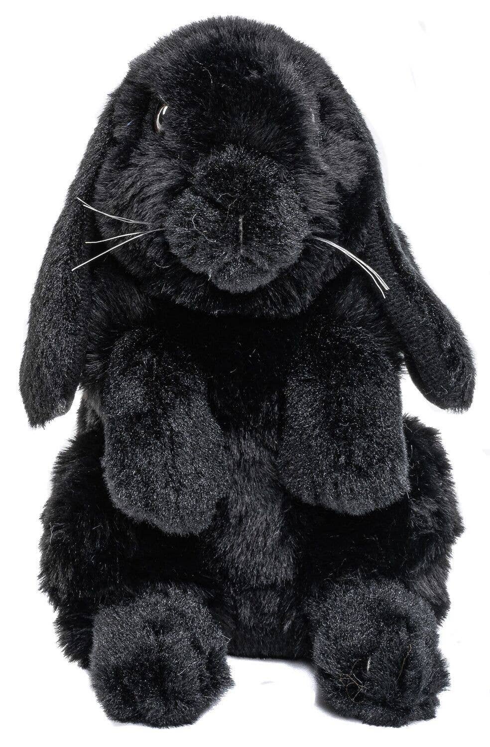 Sitting Lop Rabbit Plush - Black