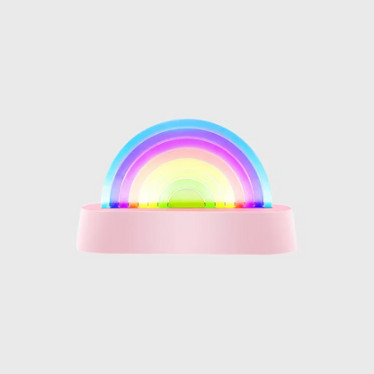 Lampe arc-en-ciel dansante – Rose, réactive au son
