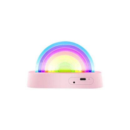 Lampe arc-en-ciel dansante – Rose, réactive au son