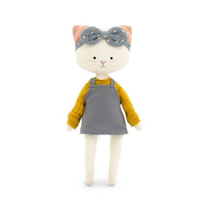 Cotton plush toy, Cotti Motti, Christy the cat (30 cm) -0+