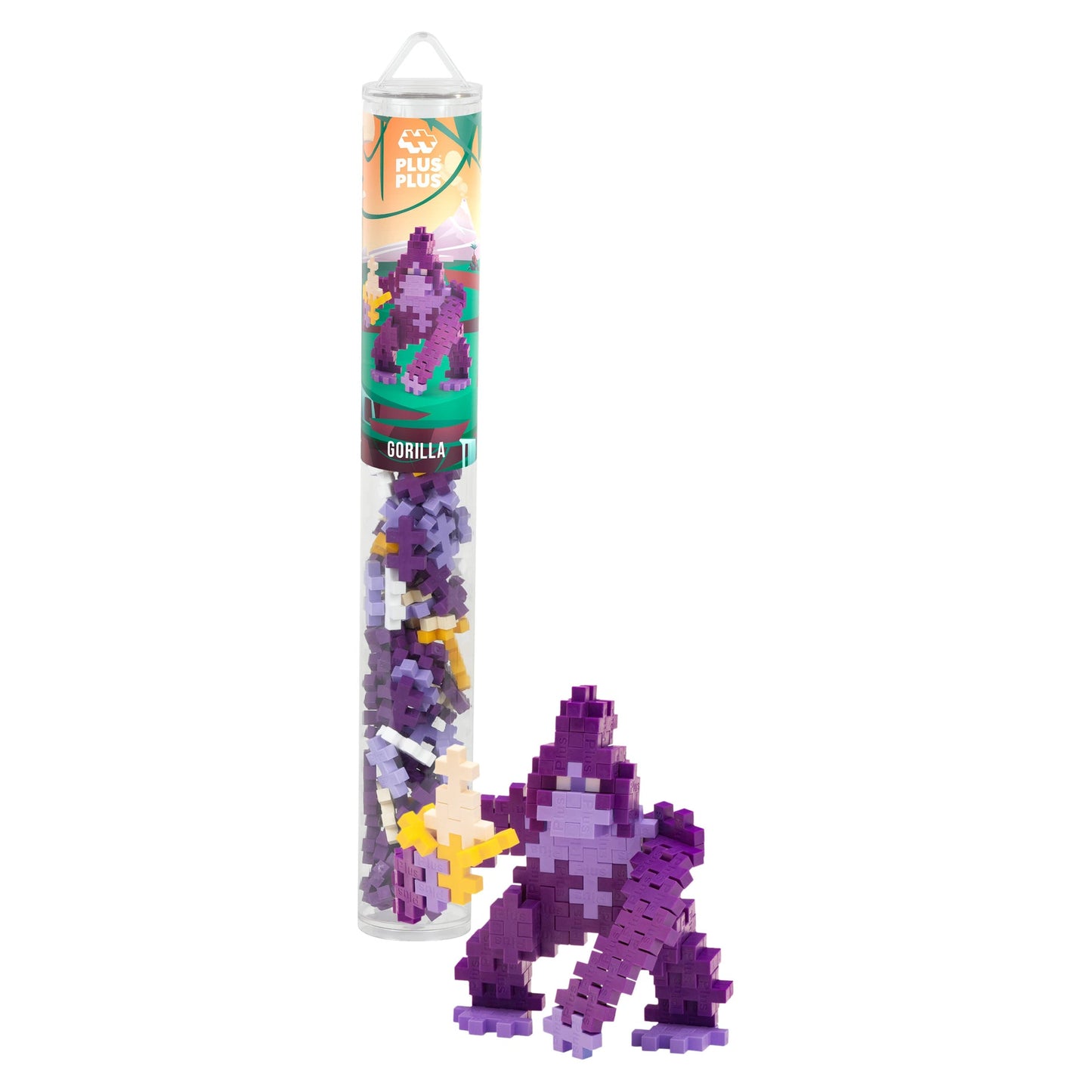 tube 100 pcs animaux jeu de construction plus plus