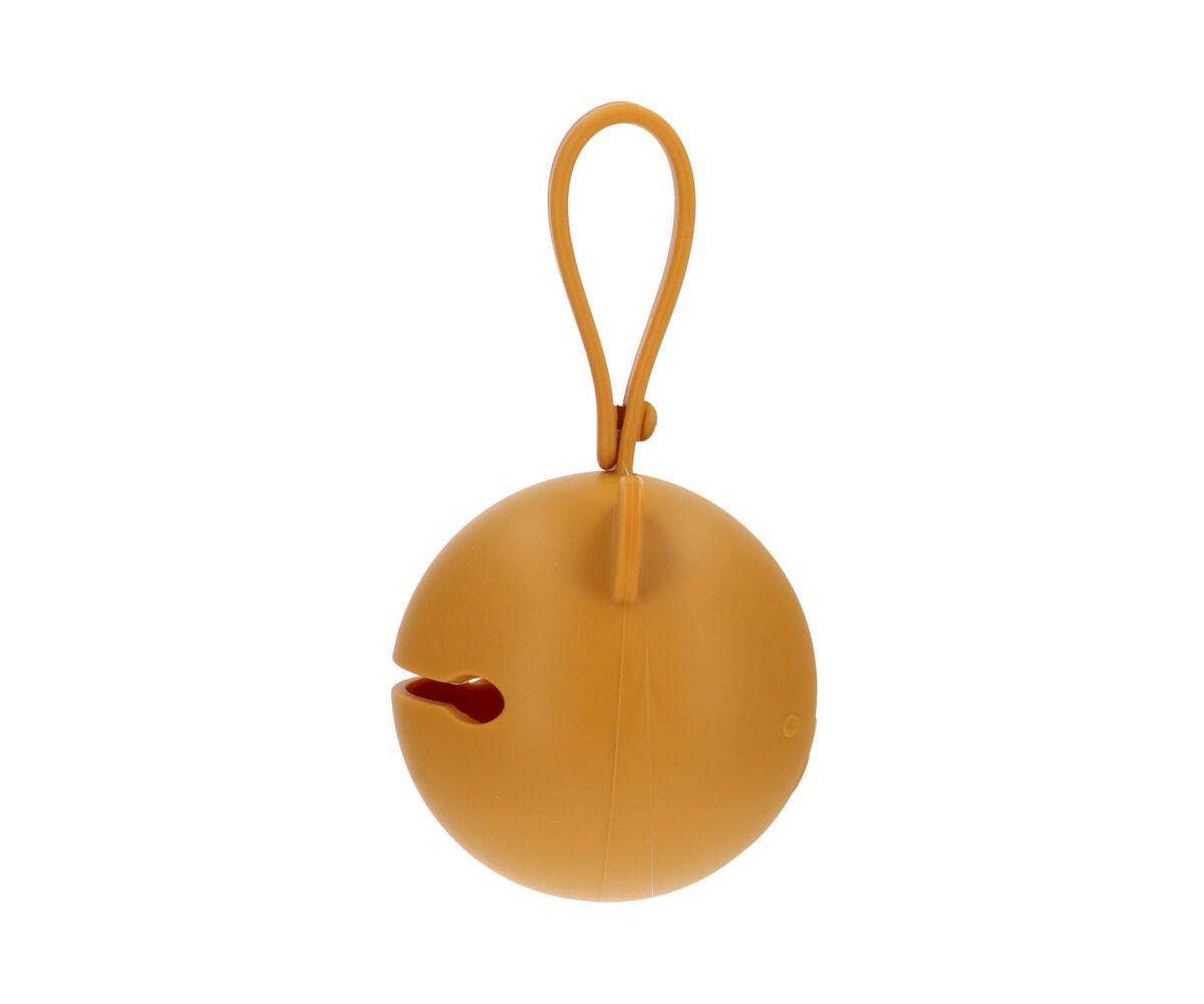 Mustard bear silicone pacifier clip