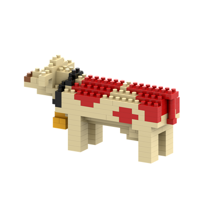 Brixies Swiss cow in bricks