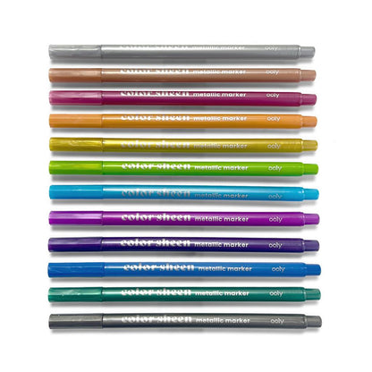 Set of 12 Metallic Markers