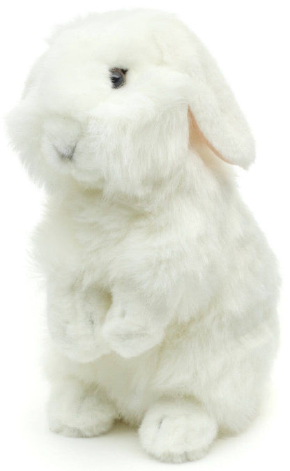 Peluche lapin tête de lion blanc debout Uni Toys