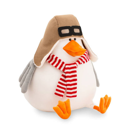 Plush goose with pilot's cap - 50 cm - from birth