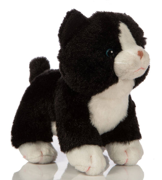 Babykatze Plüschtier (schwarz und weiß), stehend