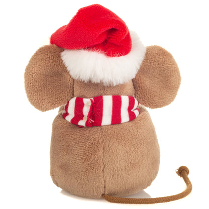 Peluche souris de Noël avec pain d'épices Teddy Hermann 11 cm - détail