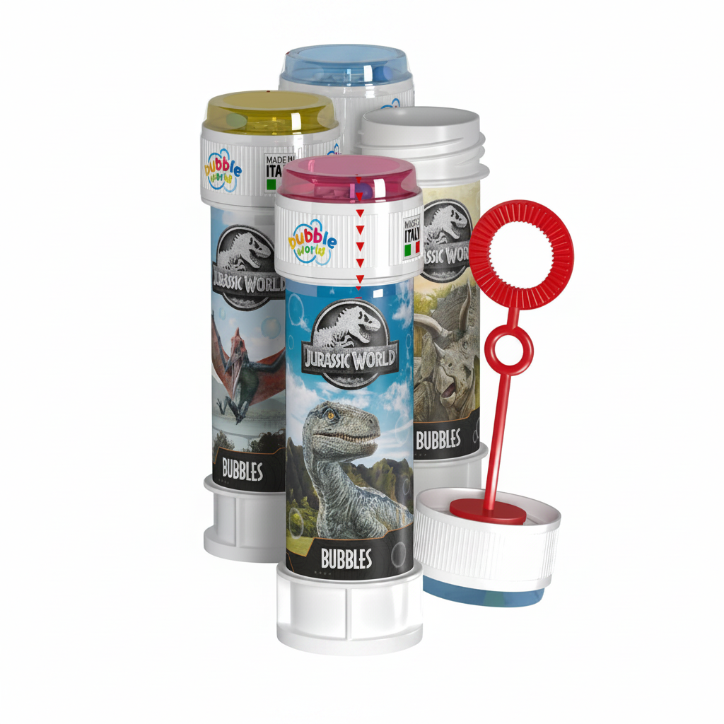 Seifenblasen-Set Jurassic World – Display mit 36 Flaschen à 60 ml Bubble World