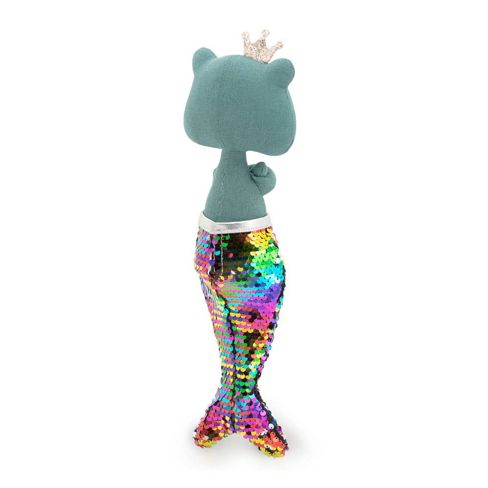 Cotton soft toy, Fiona The Frog: Mermaid-29cm-3+