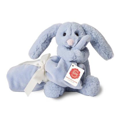 Peluche Lapin Bleu Clair avec Doudou – 15 cm