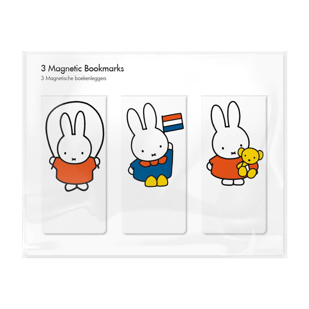 Marque-page magnétique, ensemble de 3, Miffy jouant