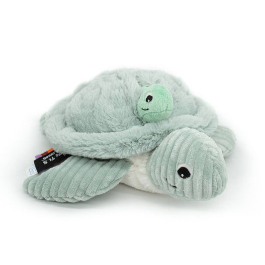Ptipotos Plush Mother and Baby Turtle - Mint