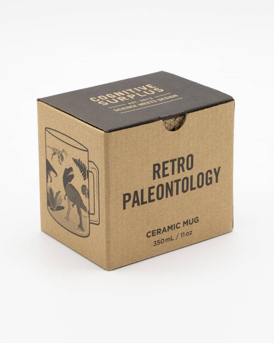 Mug de Paléontologie Rétro (350 ml) – produit scientifique Cognitive Surplus EU, vue 3